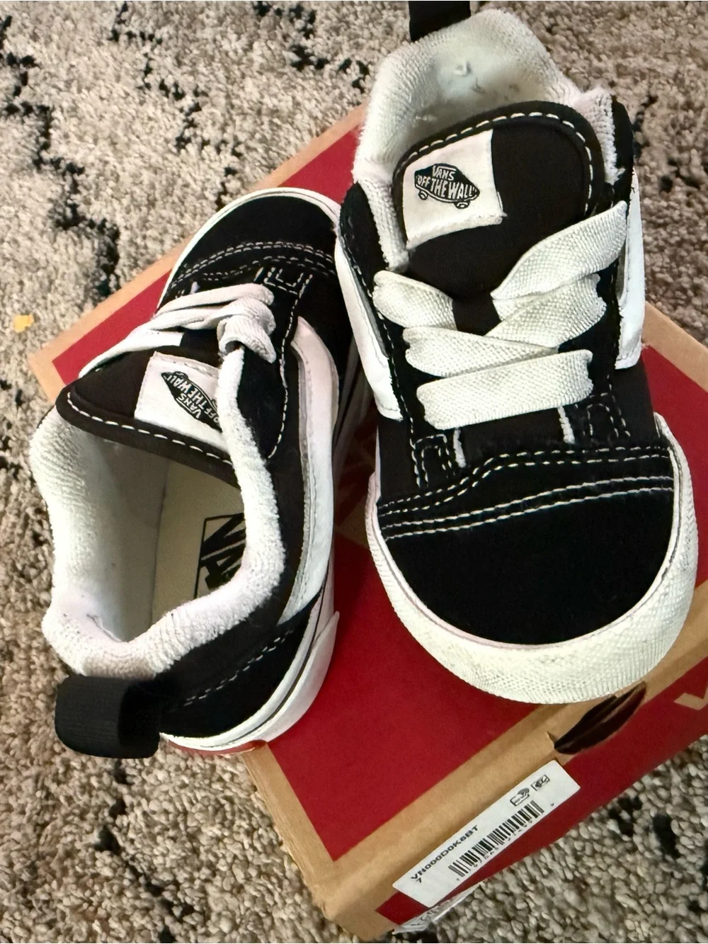 Vans Black and White Classic Low-Top Skate Shoe